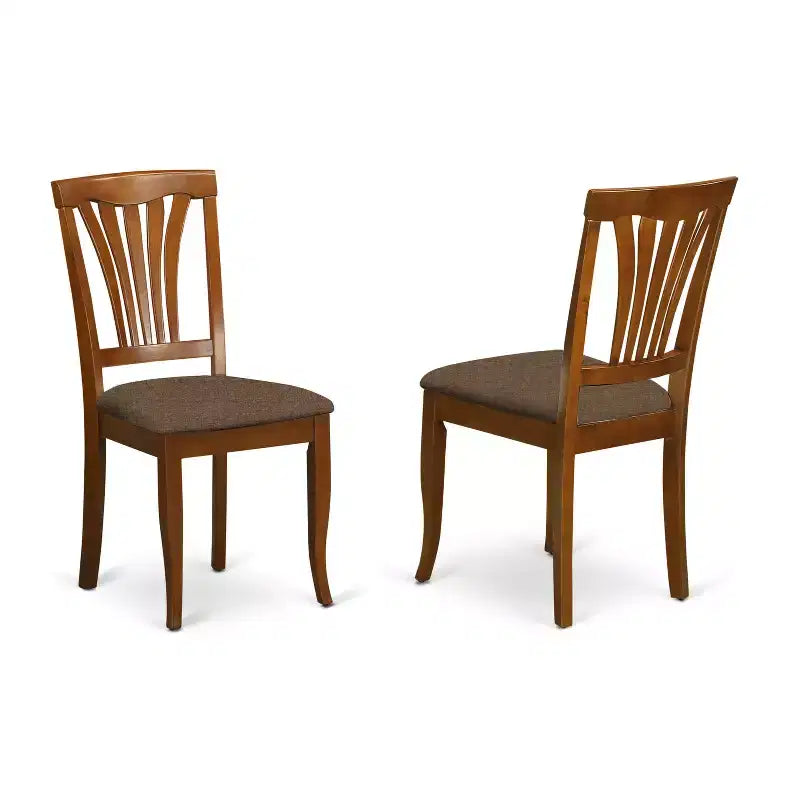 Ensemble de salle à manger Belmont HomeStock – Table de cuisine et chaises de salle à manger, marron selle
