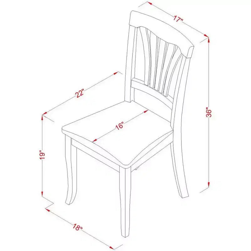 Ensemble de salle à manger HomeStock Belmont – Table et chaises, Marron selle