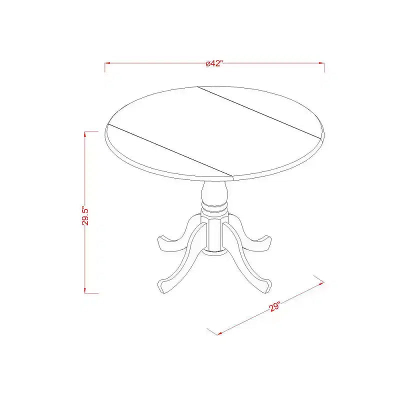 Ensemble De Salle À Manger 3 Pièces Belmont HomeStock, 1 Table À Abattants En Bois et 2 Chaises De Salle À Manger En Tissu Lin Beige Clair Avec Haut Dossier - Fini Blanc Lin