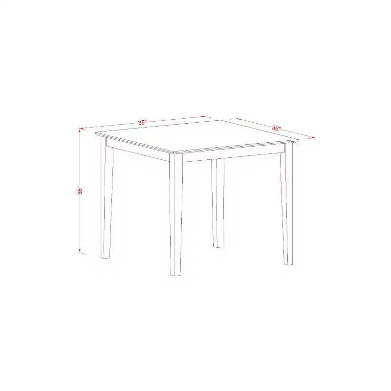 HomeStock Belmont, ensemble de meubles de salle à manger 5 pièces, comprenant une table à manger ronde avec pied central et 4 chaises à assise en bois, 42x42 pouces, Blanc lin
