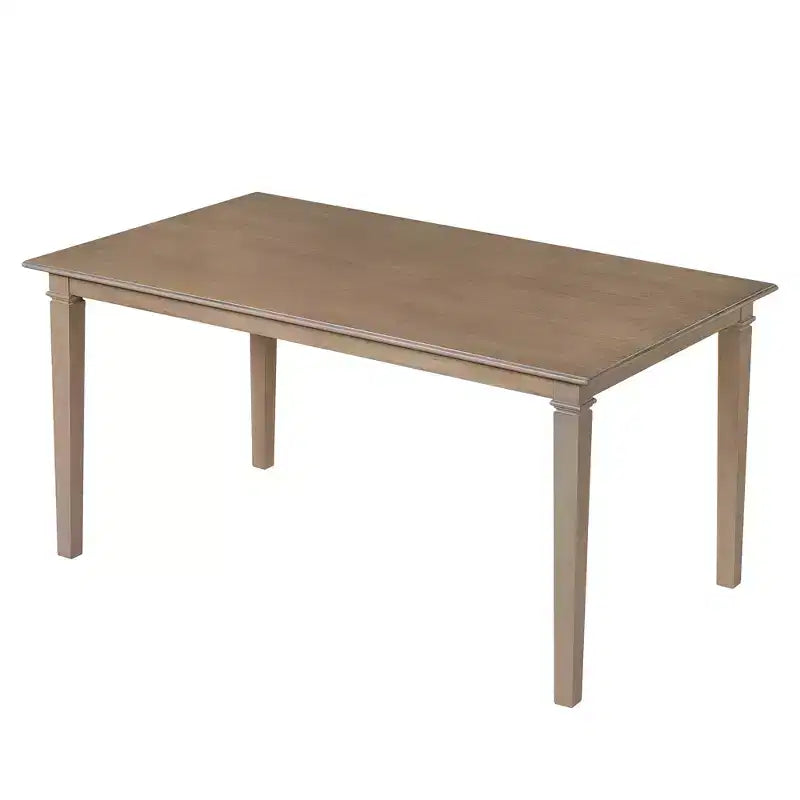 Ensemble de salle à manger de ferme pour 6 personnes, 6 pièces : table rectangulaire en bois et 4 chaises avec banc pour la cuisine