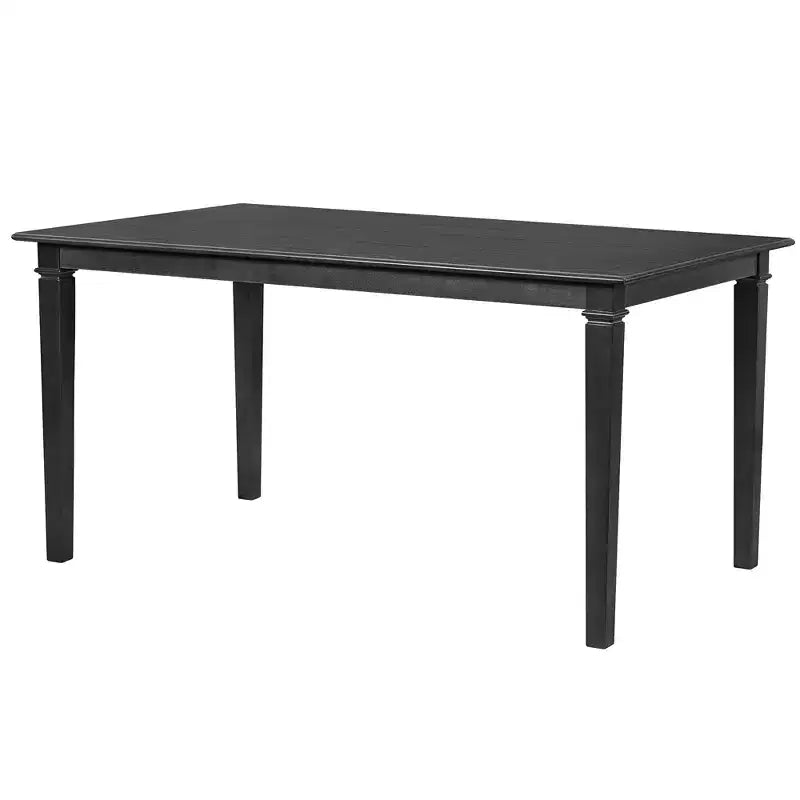 Ensemble de salle à manger de ferme pour 6 personnes, 6 pièces : table rectangulaire en bois et 4 chaises avec banc pour la cuisine