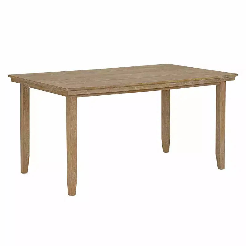 Ensemble Table de Salle à Manger de Ferme pour 6, Table Rectangulaire en Bois et 4 Chaises Rembourrées & Banc