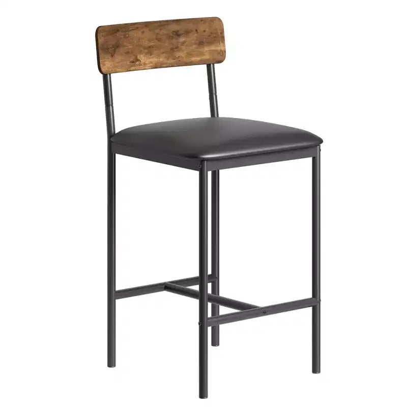 Table de cuisine et chaises de salle à manger pour 2 avec étagère de rangement et chaises rembourrées, ensemble table de bar pour petits espaces et appartements