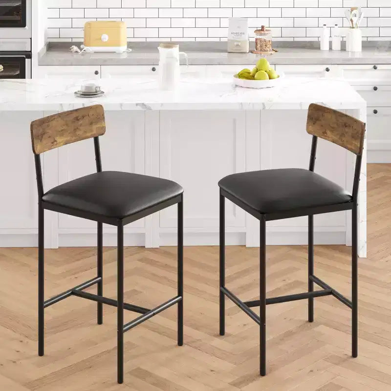 Table de cuisine et chaises de salle à manger pour 2 avec étagère de rangement et chaises rembourrées, ensemble table de bar pour petits espaces et appartements