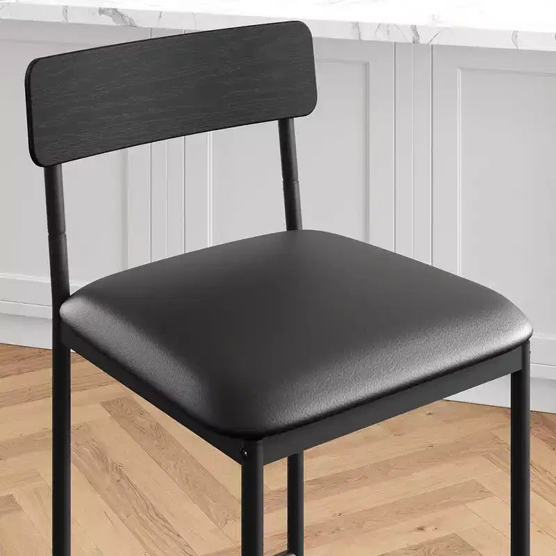 Table de cuisine et chaises de salle à manger pour 2 avec étagère de rangement et chaises rembourrées, ensemble table de bar pour petits espaces et appartements