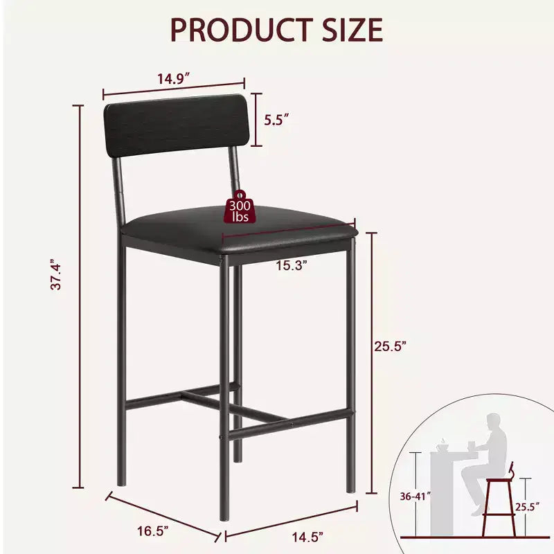 Table de cuisine et chaises de salle à manger pour 2 avec étagère de rangement et chaises rembourrées, ensemble table de bar pour petits espaces et appartements