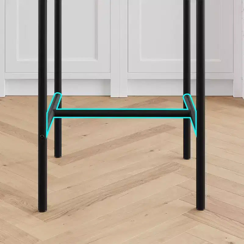 Table de cuisine et chaises de salle à manger pour 2 avec étagère de rangement et chaises rembourrées, ensemble table de bar pour petits espaces et appartements
