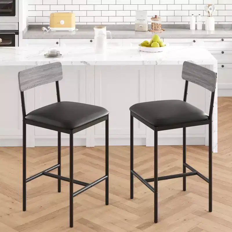 Table de cuisine et chaises de salle à manger pour 2 avec étagère de rangement et chaises rembourrées, ensemble table de bar pour petits espaces et appartements