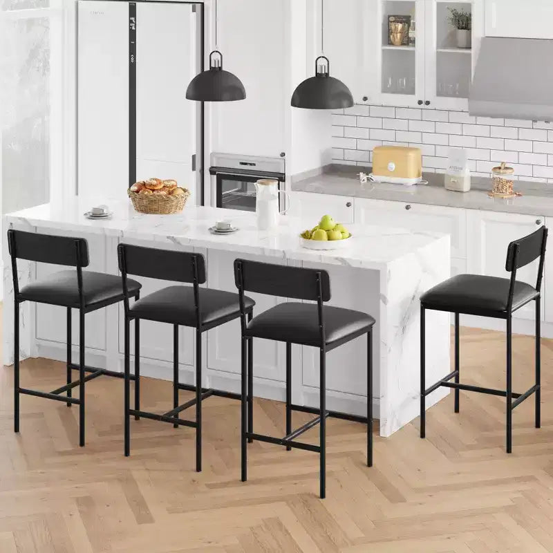 Table de cuisine et chaises de salle à manger pour 2 avec étagère de rangement et chaises rembourrées, ensemble table de bar pour petits espaces et appartements