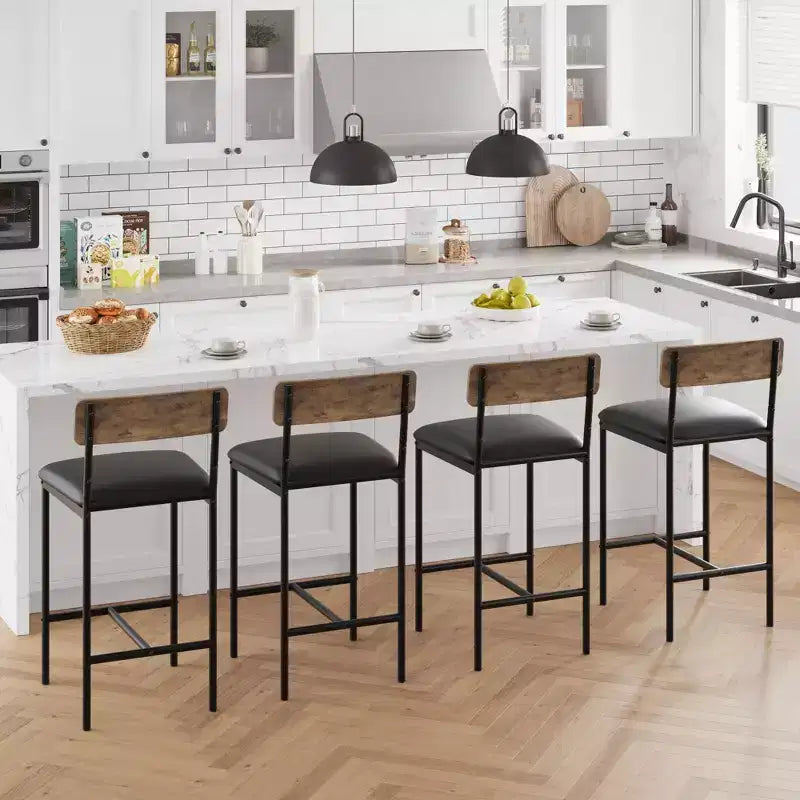 Table de cuisine et chaises de salle à manger pour 2 avec étagère de rangement et chaises rembourrées, ensemble table de bar pour petits espaces et appartements