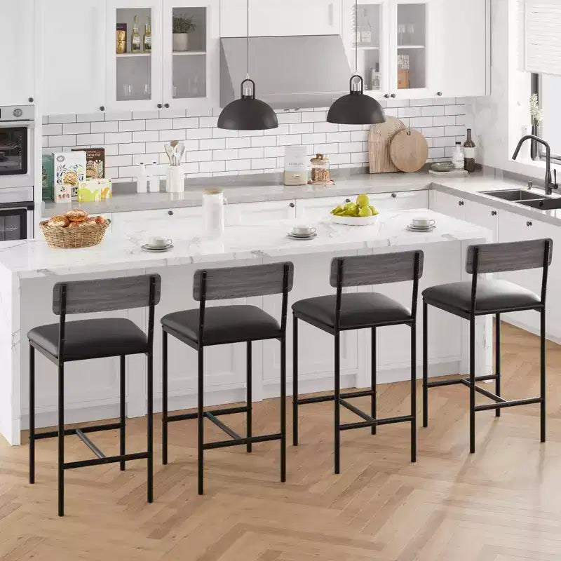 Table de cuisine et chaises de salle à manger pour 2 avec étagère de rangement et chaises rembourrées, ensemble table de bar pour petits espaces et appartements