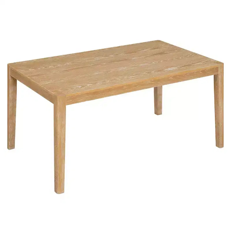 GDFStudio Giles – Ensemble de salle à manger 7 pièces avec table rectangulaire en bois et chaises rembourrées