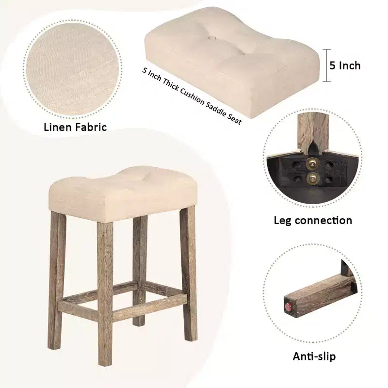 Ensemble de table de bar GDFStudio Kittson 4 pièces avec prise de courant