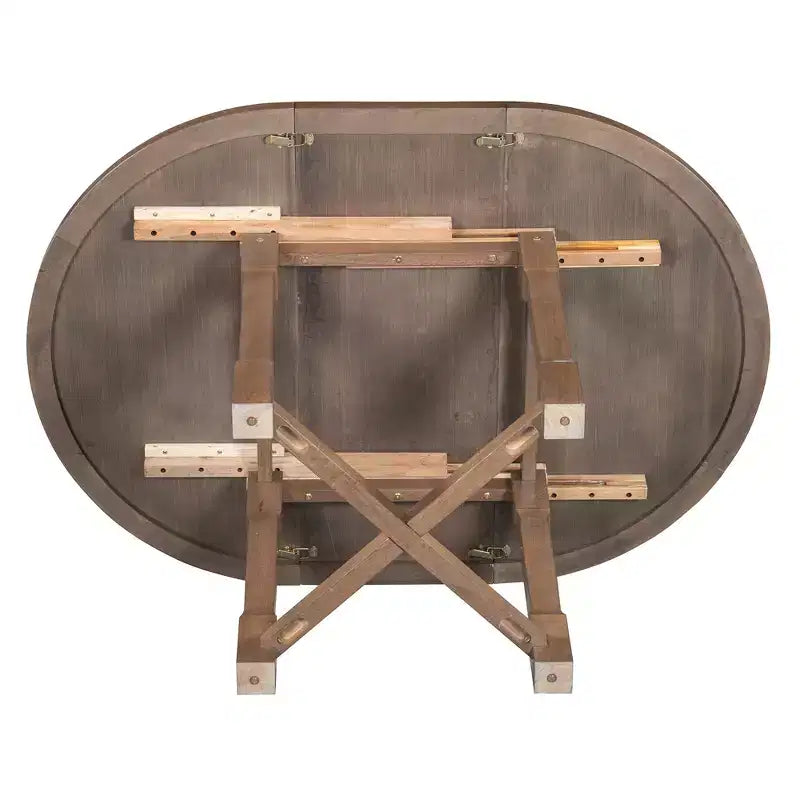 Ensemble de salle à manger 5 pièces Judith GDFStudio avec table ronde extensible et chaises rembourrées