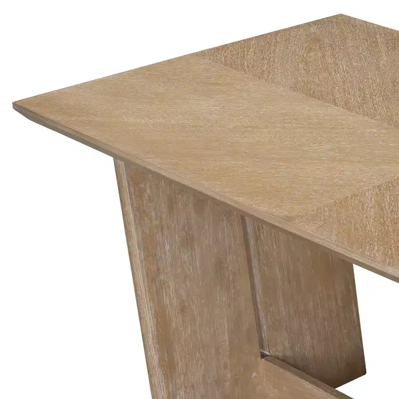Ensemble de salle à manger 6 pièces GDFStudio Herty avec table de cuisine en bois d'hévéa de 60 et chaises et banc rembourrés