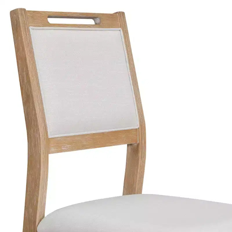 Ensemble de salle à manger 6 pièces GDFStudio Herty avec table de cuisine en bois d'hévéa de 60 et chaises et banc rembourrés