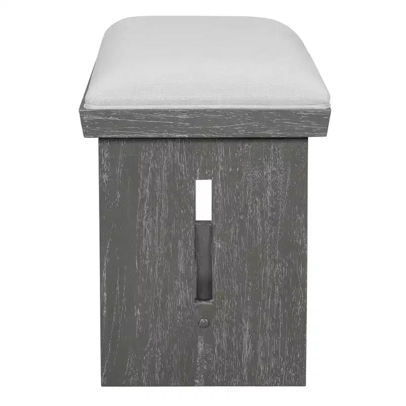 Ensemble de salle à manger 6 pièces GDFStudio Herty avec table de cuisine en bois d'hévéa de 60 et chaises et banc rembourrés