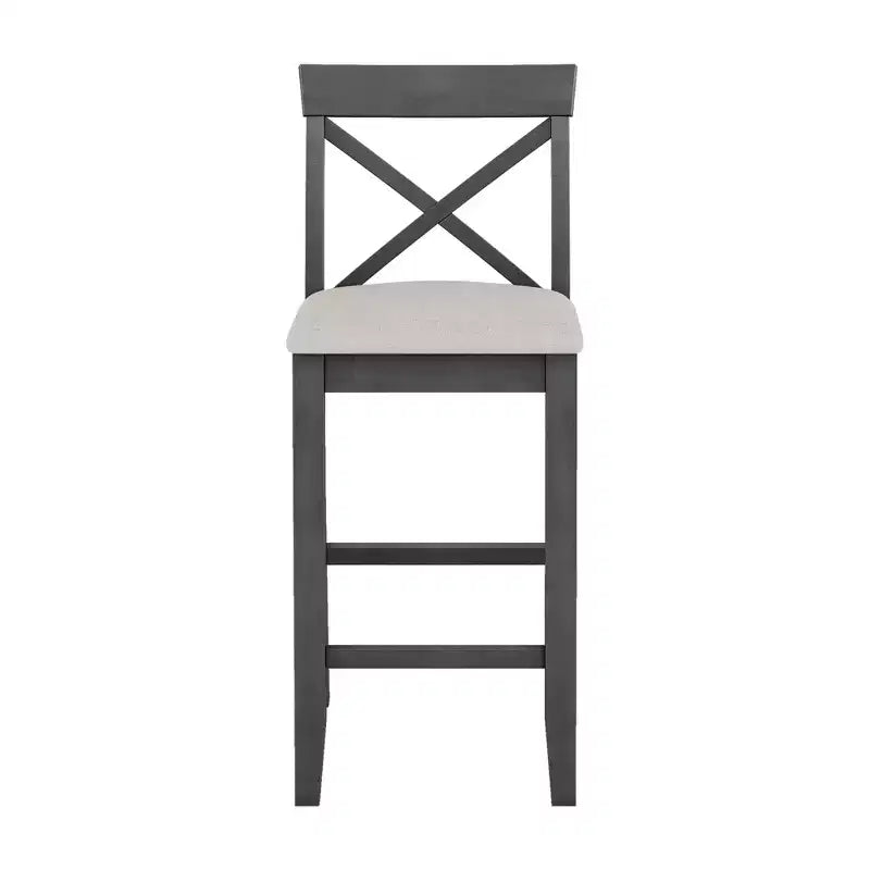Ensemble de salle à manger en bois Whisen Farmhouse 48 avec 2 chaises