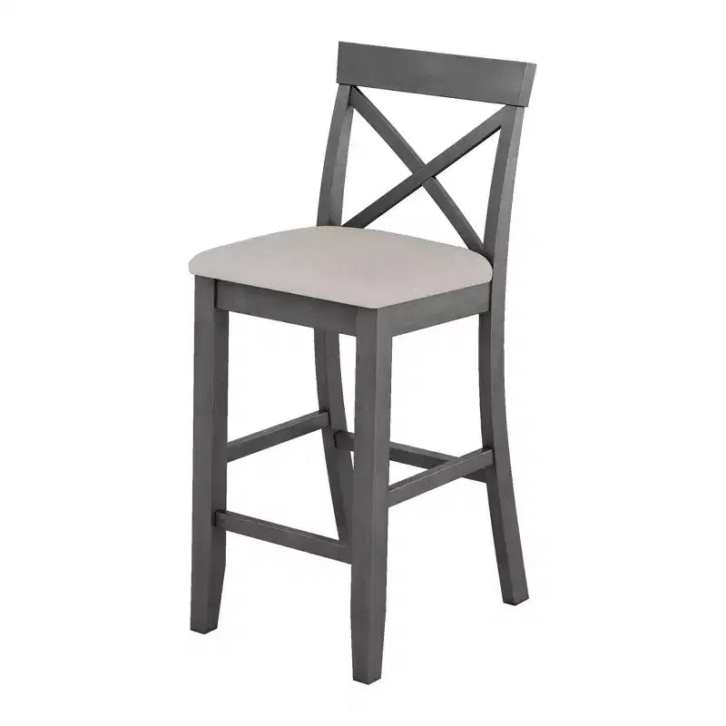 Ensemble de salle à manger en bois Whisen Farmhouse 48 avec 2 chaises