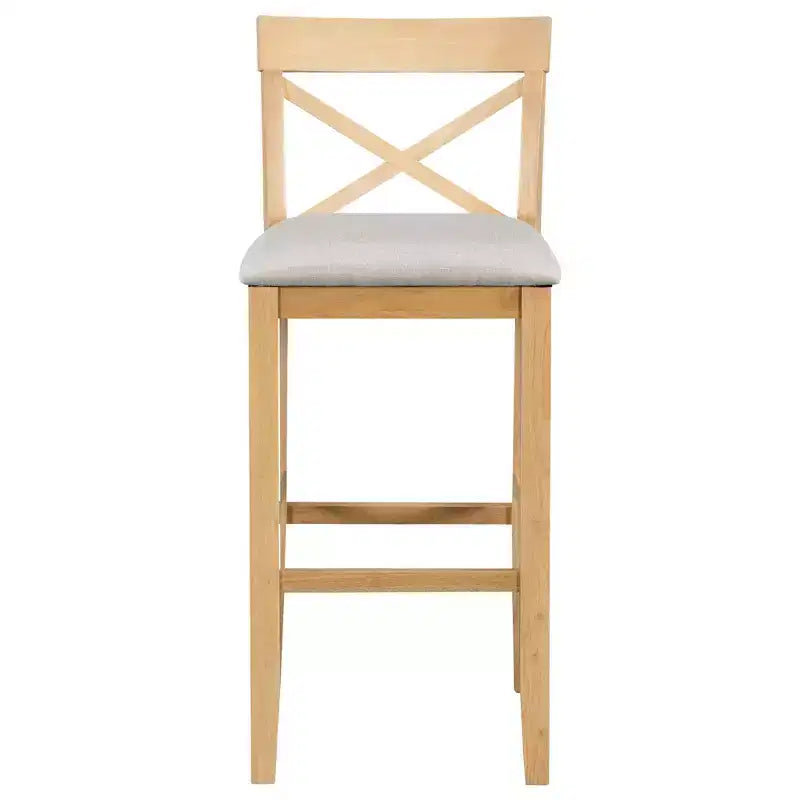 Ensemble de salle à manger en bois Whisen Farmhouse 48 avec 2 chaises