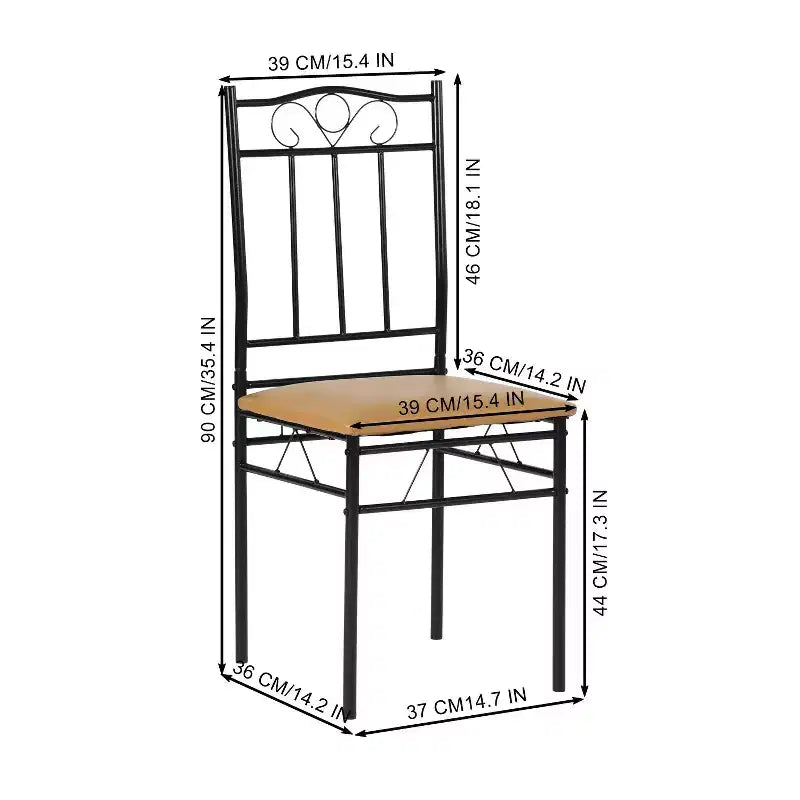FurnitureR Ensemble de Salle à Manger 7 Pièces pour 6 Personnes, Table de Cuisine Rectangulaire avec 6 Chaises à Dossier Haut en Cuir PU, Ensembles de Table de Salle à Manger Confortables, Hêtre