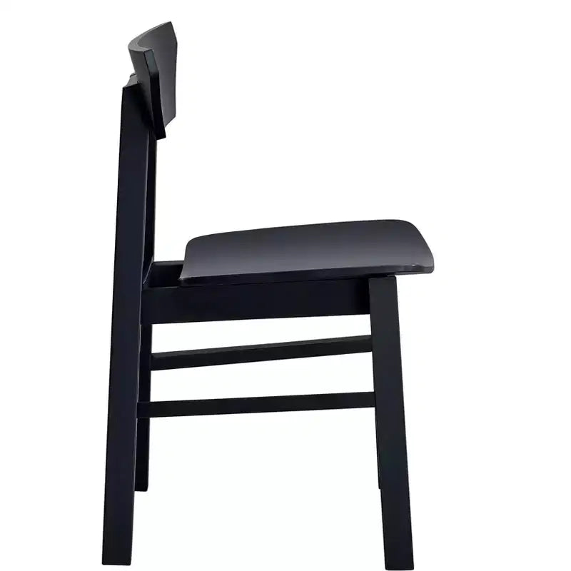 GDFStudio Ottilie, ensemble de salle à manger en bois 5 pièces avec table rectangulaire et 4 chaises