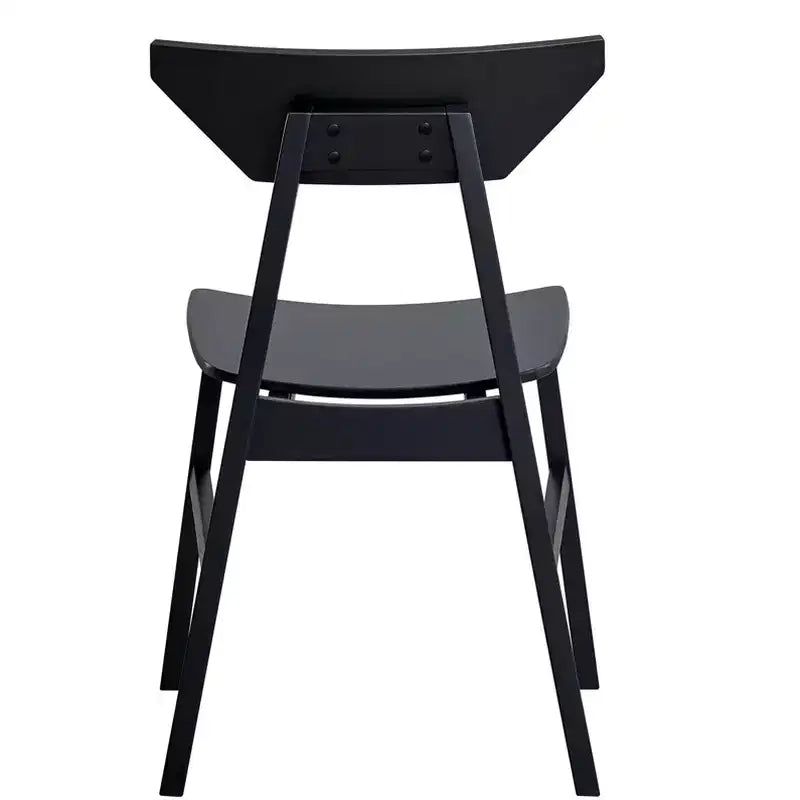 GDFStudio Ottilie, ensemble de salle à manger en bois 5 pièces avec table rectangulaire et 4 chaises