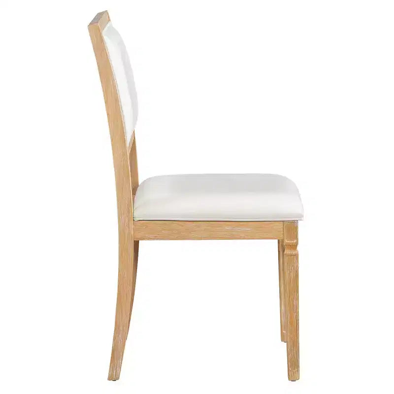 Ensemble de table à manger vintage Whisen et ensemble de table de cuisine rustique pour 6 personnes avec 4 chaises et un banc et des pieds sculptés rétro