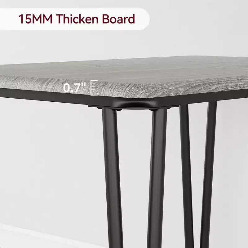 Ensemble table et chaises de salle à manger pour 4 personnes, table de cuisine rectangulaire et ensemble de dînette, ensemble de meubles de salle à manger modernes en bois, pour cuisine, maison