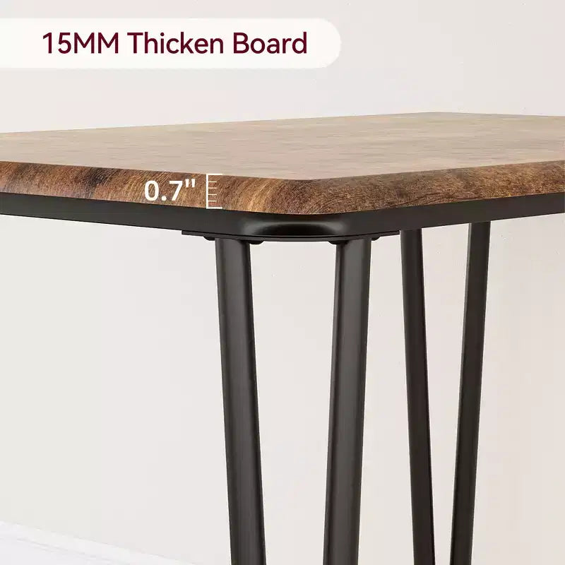 Ensemble table et chaises de salle à manger pour 4 personnes, table de cuisine rectangulaire et ensemble de dînette, ensemble de meubles de salle à manger modernes en bois, pour cuisine, maison