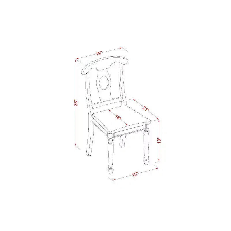 Ensemble salle à manger 7 pièces - Table rectangulaire avec rallonge et 6 chaises en tissu - Petite table de salle à manger/cuisine