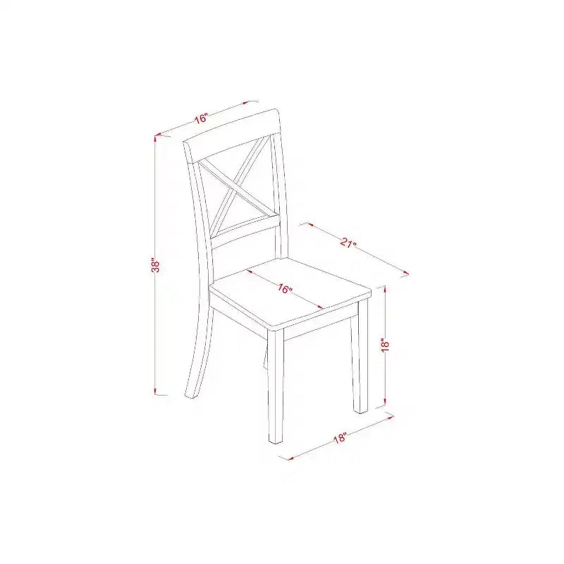 HomeStock – Ensemble de salle à manger 3 pièces en bois massif avec dessus en lin blanc