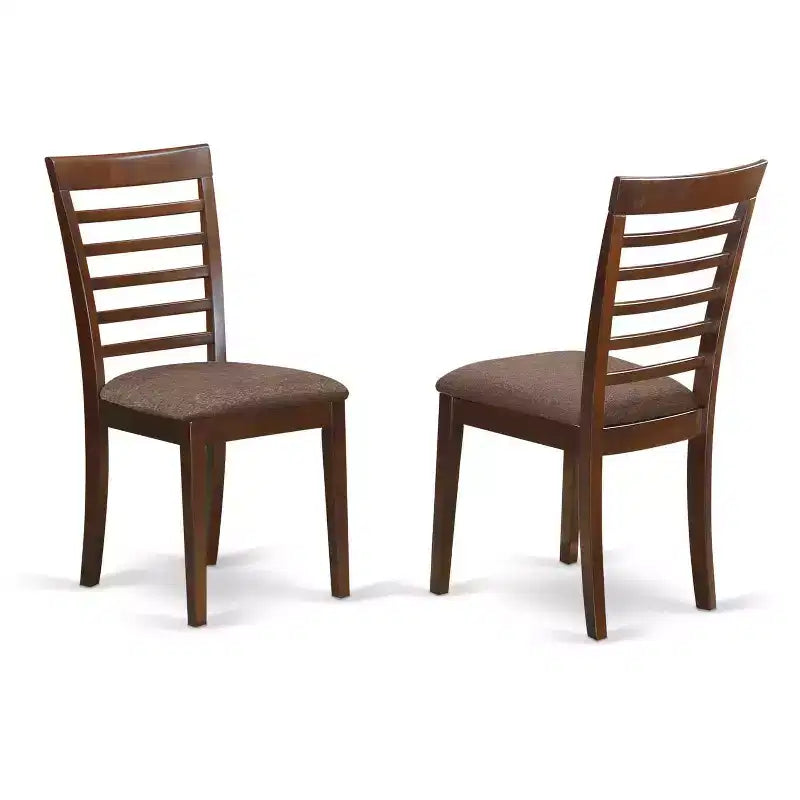 Ensemble table de cuisine ronde avec 4 chaises - Table de salle à manger moderne en bois
