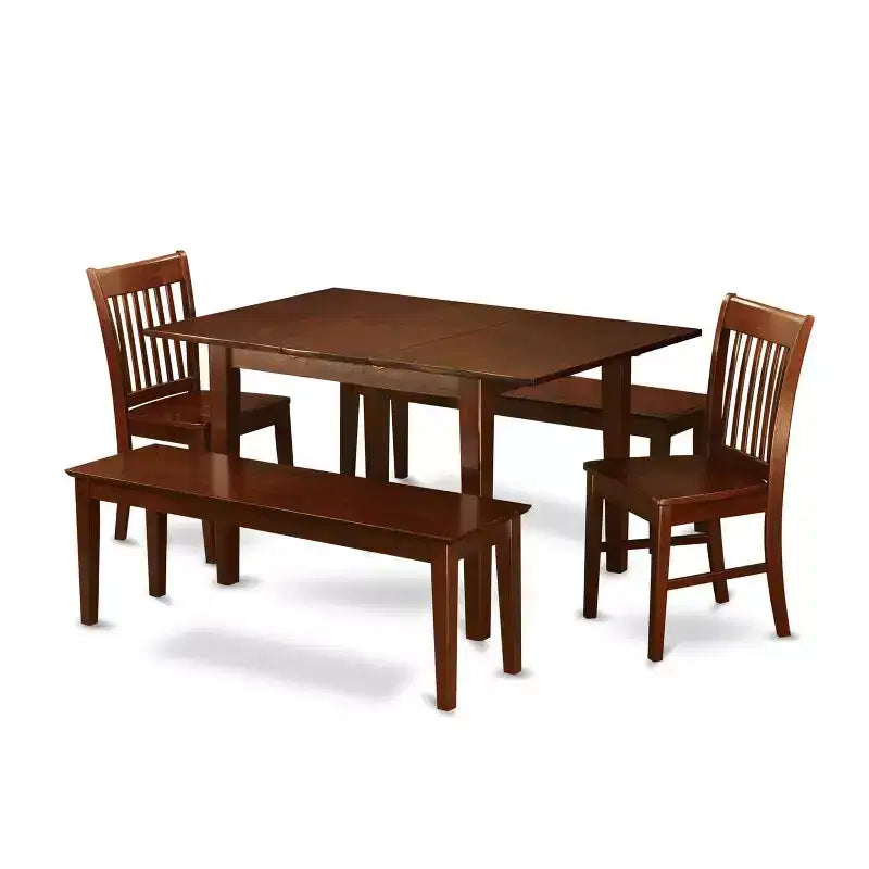 Coastal Dining Set - Table, Chairs & Bench for Small Kitchens