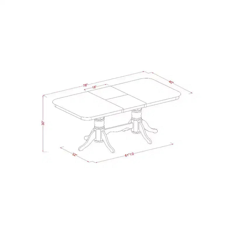 Ensemble Table et Chaises Salle à Manger Cuisine - Marron Selle - Rallonge Intégrée