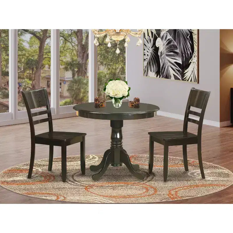 Ensemble table de cuisine et chaises rondes - Table de salle à manger moderne