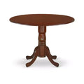 Round Kitchen Table Set with Drop Leaves & Chairs - Small Space Dining Table - Elegant Wood Finish - 42 Table