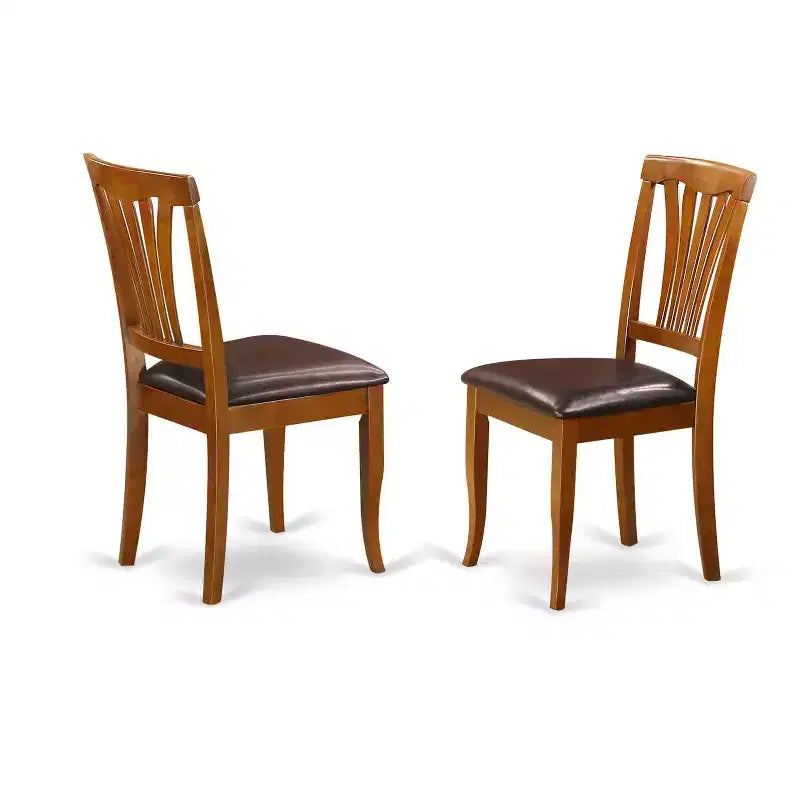Ensemble de salle à manger moderne - Table de cuisine 7 pièces avec chaises - Table rectangulaire de 36x54 pouces et sièges en similicuir