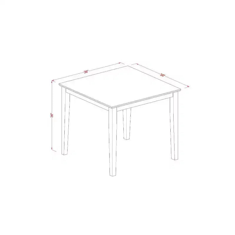 Ensemble de salle à manger 3 pièces HomeStock avec table de hauteur comptoir et plateau en bois massif finition chêne marron naturel