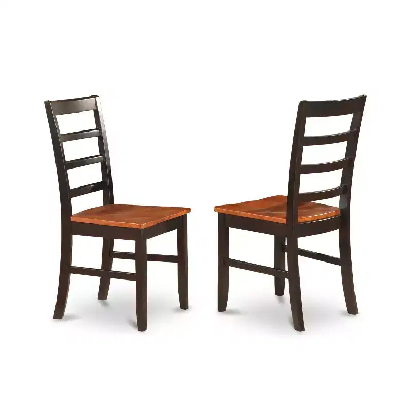 Ensemble de table de cuisine gothique - Table et chaises de salle à manger rondes - Ensemble de dînette 5 pièces - Finition noire