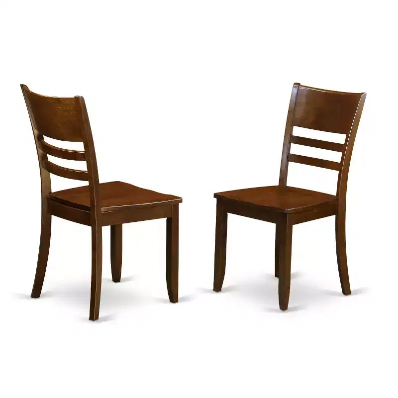 Ensemble de salle à manger gothique - Table de cuisine avec abattants et chaises en cuir - 5 pièces