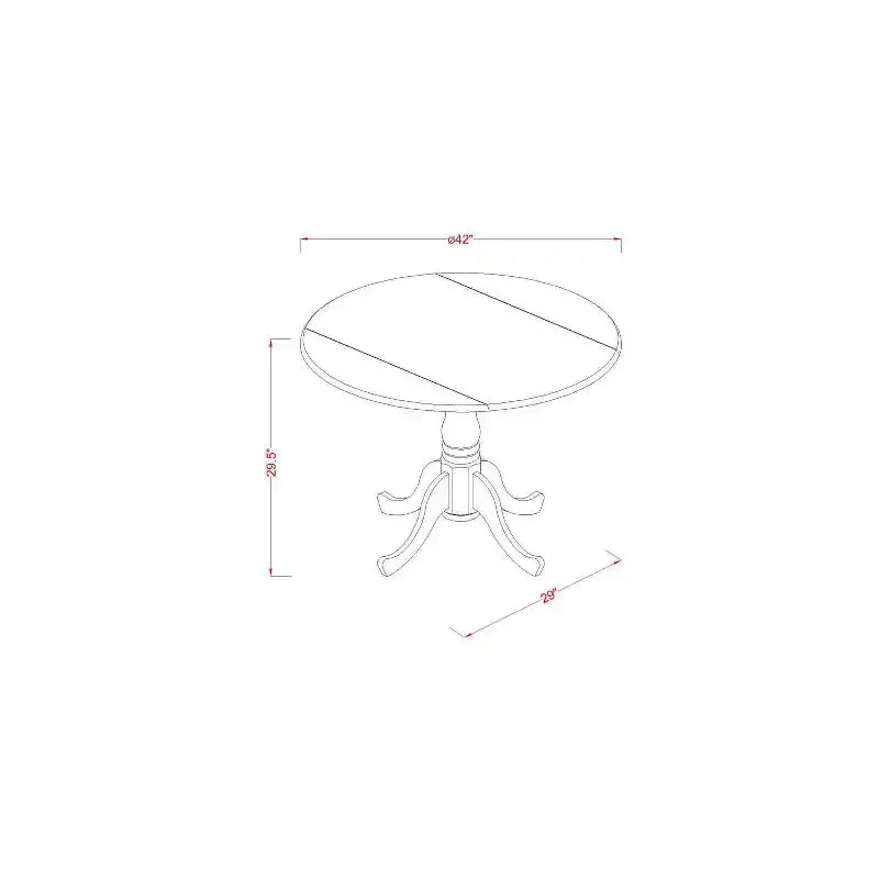 Ensemble de salle à manger rond avec table à rallonges et 2 chaises de salle à manger en lin – Finition blanche