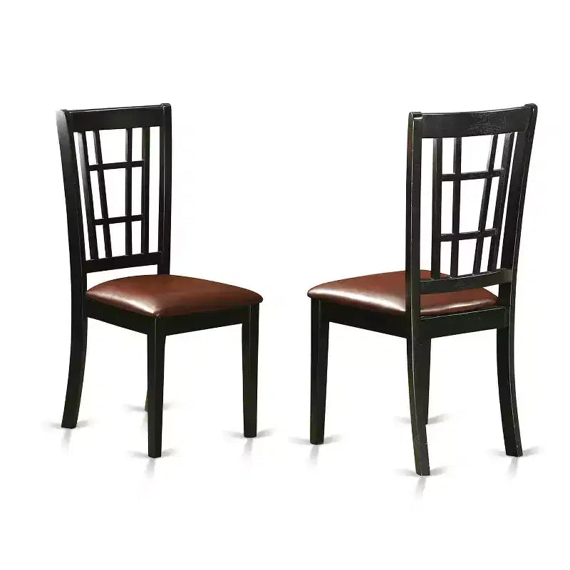 Ensemble de salle à manger style ranch rustique - Table et chaises de cuisine - Ensemble en bois 7 pièces