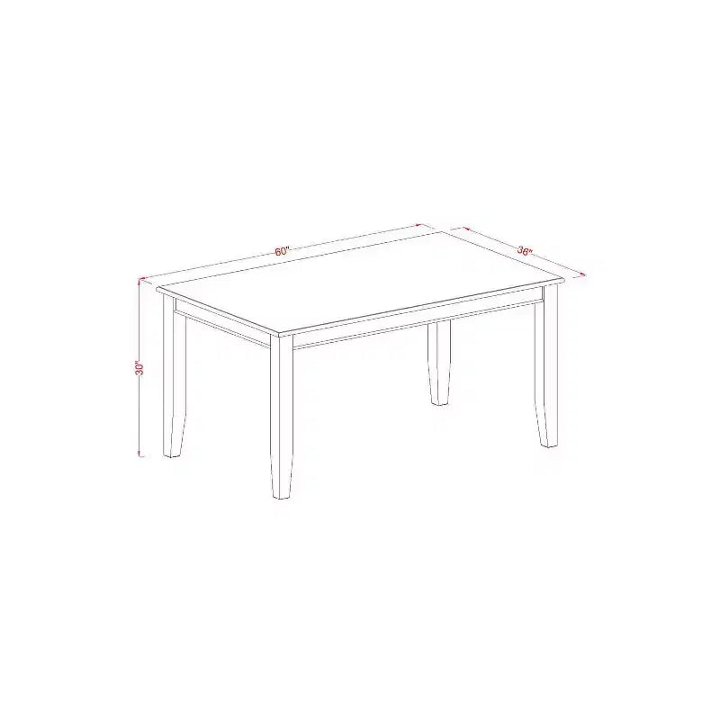 Ensemble Table et Chaises de Cuisine 7 Pièces - Table à Manger Rectangulaire avec 6 Chaises - Sièges en Similicuir - Finition Noire