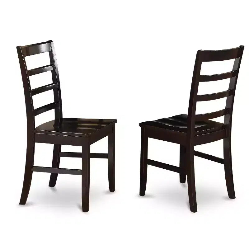 Ensemble de salle à manger de luxe - Table avec rallonge et chaises - Fini cappuccino - Design moderne et traditionnel