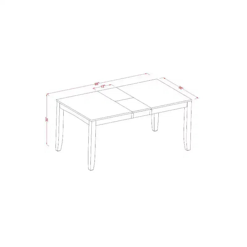 Ensemble de salle à manger de luxe - Table avec rallonge et chaises - Fini cappuccino - Design moderne et traditionnel