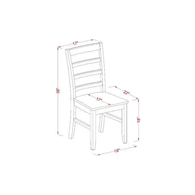 Ensemble de salle à manger de luxe - Table avec rallonge et chaises - Fini cappuccino - Design moderne et traditionnel