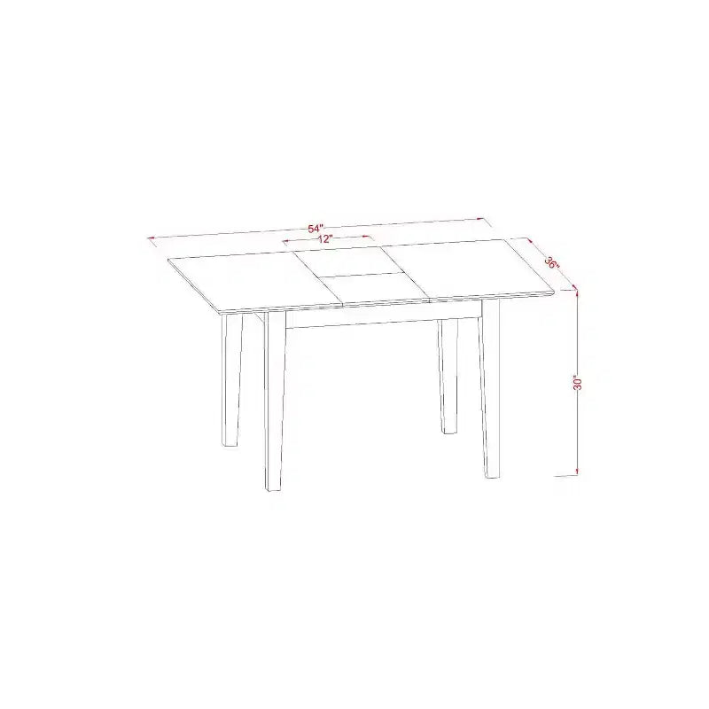 Ensemble de salle à manger du milieu du siècle - Petite table et chaises - Meubles de cuisine et de salle à manger modernes
