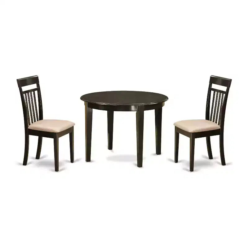 Coastal Dining Table Set - 5 Piece Kitchen Table with Chairs - Craftsman Style Table Set